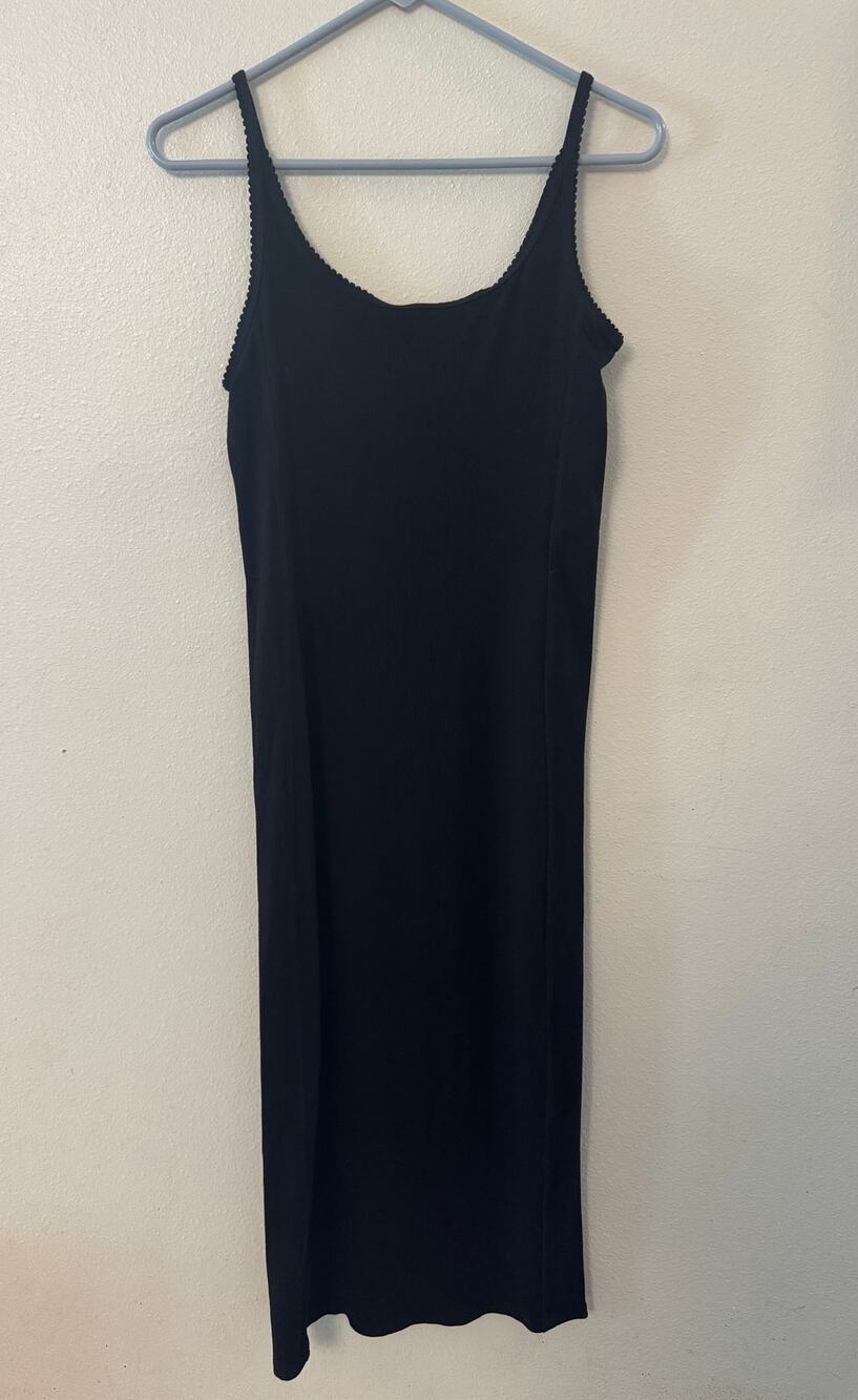 Victoria's Secret Pink black all-day soft midi dress Medium NWT